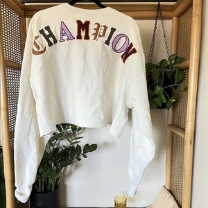 Champion cream oversized xxl top reverse weave